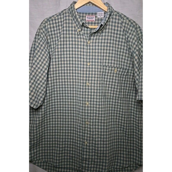 Bugle Boy Other - Bugle Boy Company Short Sleeve Button Shirt, Plaid, Sz XL, Green/Blue